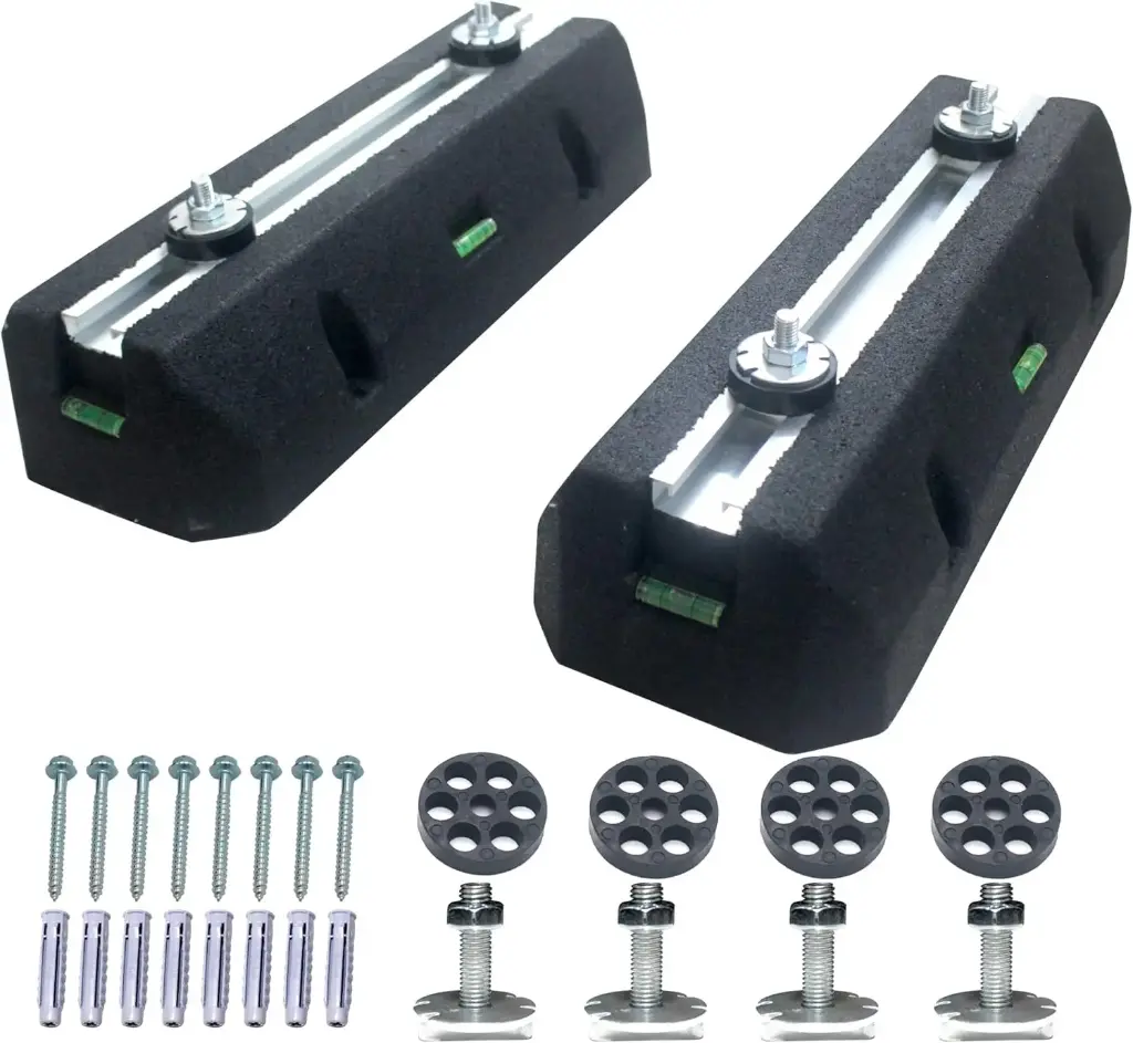 Mini Split Pad for 7000-75000BTU AC Mounting Bracket Base,Heavy-Duty Condenser Pad for Air Conditioners Condensers Heat Pump System Anti-Vibration Isolator Ground Stand Mount Outside (7000-36000BTU) 