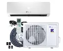 DIY 22 SEER2 12,000 BTU Wi-Fi 1 Ton Ductless Mini Split Air Conditioner and Heat Pump Variable Speed Inverter-115-Volt(Heat and cool)