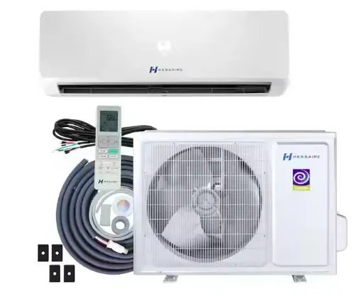 DIY 22 SEER2 12,000 BTU Wi-Fi 1 Ton Ductless Mini Split Air Conditioner and Heat Pump Variable Speed Inverter-115-Volt(Heat and cool)